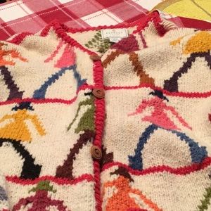 Express tricot hand knitted sweater